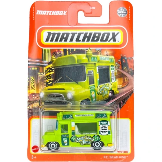 Matchbox Ice Cream King Giallo - Modellino Auto Giocattolo - Serie 11/20