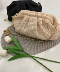 تصویر کیف مجلسی حصیرمانند 