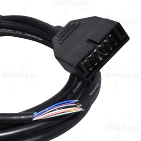 تصویر کابل 3متری دوو REFACO DAEWOO DAEWOO 12PIN CONNECTOR TO OPEN CABLE 3METER 