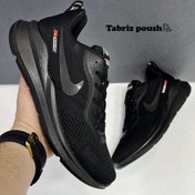 تصویر کفش اسپرت نایکی مدل 502/1 مردانه رنگ مشکی با زیره اسپیسر 