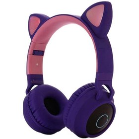 تصویر هدفون بلوتوثی مدل CAT EAR JR-028 - سبز کله غازی 