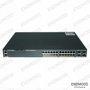 تصویر سوئیچ 24 پورت سیسکو مدل WS-C2960X-24PS-L استوک Cisco WS-C2960X-24PS-L 24 Port Switch stock