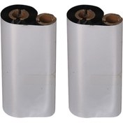 تصویر ریبون پرینتر لیبل زن مدل Wax 110 x 75 بسته 2عددی 