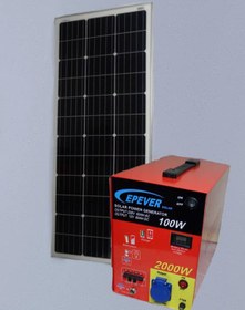 تصویر پکیج خورشیدی مدل 220v2000A Solar package model 220v2000A