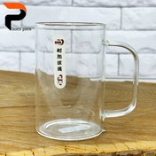 تصویر لیوان پیرکس ساده دسته دار 