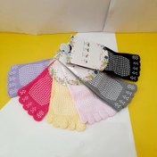 تصویر جوراب یوگا و پیلاتس ضد لغزش روبسته : Yoga socks