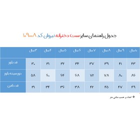 تصویر ست شومیز و دامن دخترانه نیروان مدل 109008 -2 