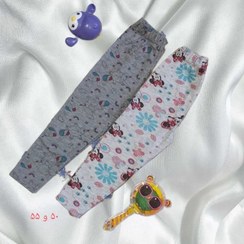 تصویر شلوار دخترانه جنس ملانژ - طوسی روشن / 70 