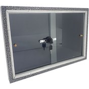 تصویر تابلو اعلانات پروفیلی شیشه دار سایز ۶۰×۹۰ 