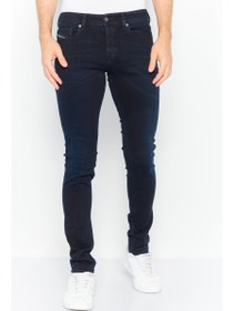 تصویر شلوار جین مردانه اسلینکر فیت تنگ ساده کشی، رنگ سرمه‌ای برند diesel Men Sleenker Skinny Fit Plain Stretchable Jeans, Navy