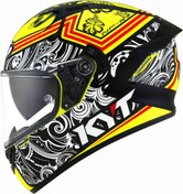 تصویر کلاه کاسکت KYT KYT steel flower yellow helmet