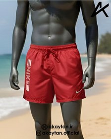 تصویر مایو ورزشی با پارچه مموری صادراتی چاپی - سرمه ای / XXL swimsuit