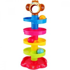 تصویر بازی فکری توپ و سرسره مدل هپی لرنر Rolling Roll Lerner Model Ball Model