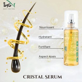 تصویر روغن آرگان ای ان جی ingا ایتالیا crystal serum with argan oil 120 ml