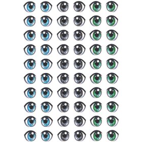تصویر چشم عروسک مدل رزینی 6 کد 2 مجموعه 60 عددی 