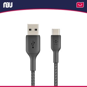 تصویر کابل تبدیل USB-C به USB-A با روکش بافته بلکین مدل CAB002bt طول 1 متر 