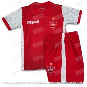 تصویر کیت و شورت طرح اورجینال بچه گانه پرسپولیس Perspolis 2023 Felament Kids Kit 