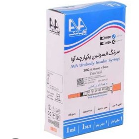 تصویر سرنگ انسولین ۰/۵cc یکپارچه آوا 