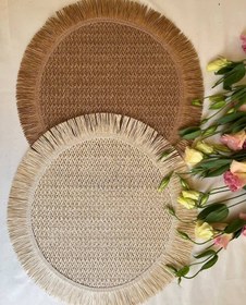 تصویر زیربشقابی حصیری 