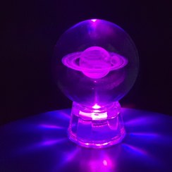 تصویر گوی کریستالی طرح زحل 