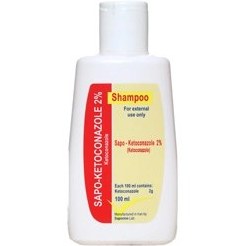 تصویر شامپو کتوکونازول ۲ درصد ساپونین ۱۰۰ میلی لیتر Saponine Ketoconazole 2% Shampoo 100ml