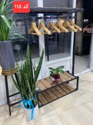 تصویر رگال لباس 3 طبقه مشکی عرض 90کد ۱۱۵ 