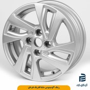 تصویر رینگ آلومینیومی ساینا فابریک نقره ای 