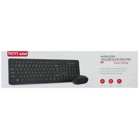 تصویر کیبورد و ماوس بی سیم تسکو مدل TKM 7011WN TSCO TKM 7011WN wireless Keyboard and Mouse