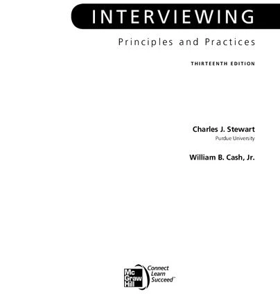 خرید و قیمت دانلود کتاب Interviewing: Principles and Practices ویرایش ...