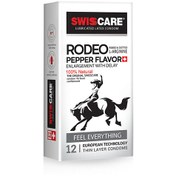 تصویر کاندوم سوییس‌کر مدل Rodeo بسته 12 عددی SwisCare Rodeo Condom 12pcs