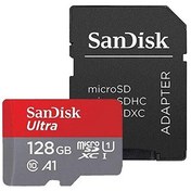 تصویر کارت حافظه سن دیسک Ultra ظرفیت ۱۲۸ گیگابایت کلاس ۱۰ UHS-I با سرعت ۱۰۰MBps 