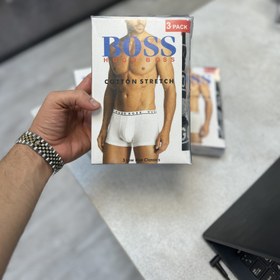 تصویر شورت باکسر 3 عددی Hugo Boss 