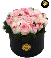 تصویر خرید باکس گل چرمی رز هلندی کد 117 