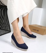 تصویر کفش زنانه لژدار کنفی پاشنه ۵ سانت سایز ۳۶ تا ۴۱ رنگ مشکی 