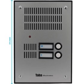 تصویر پنل آیفون صوتی تابا الکترونیک 2 واحدی TL-534 Taba TL-534 door Phone Panel