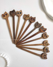 تصویر کانزاشی چوبی گربه 359 