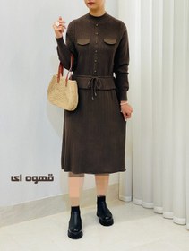 تصویر پیراهن بافت کپ شیک زنانه 