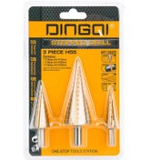 تصویر ست مته کاجی دینگی مدل 136005 سه عددی 