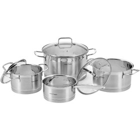 تصویر سرویس قابلمه 7 پارچه پروفی کوک آلمان مدل 1224 Profi cook pot service, 7 fabrics, Germany, model 1224