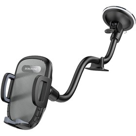 تصویر پایه نگهدارنده گوشی موبایل بروفون مدل BH54 BOROFONE BH54 Racer Windshield Car Holder Black