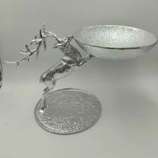 تصویر سرویس گوزن پرشی آلومینیومی بالدار طلایی و نقره‌ای 