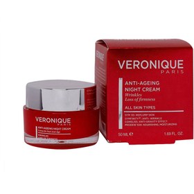 تصویر کرم شب بهبود دهنده چروک ورونیک 50 میل VERONIQUE AntiAgeing Night Cream