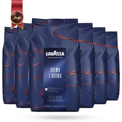 تصویر 6 بسته دانه قهوه لاوازا lavazza مدل کرما ای آروما crema e aroma یک کیلویی 