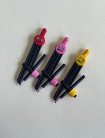 تصویر پرگار مداد خور - زرد 