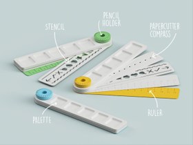 تصویر خط کش چندکاره خلاقیت 
