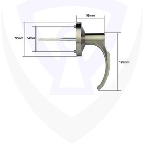 تصویر دستگیره پنیک کلید خور کد UPD 61 یونیکس‌پارت UNIXPART 