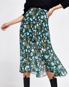 تصویر دامن گلدار کرپ حریر River Island 