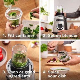 تصویر مخلوط کن بوش مدل BOSCH BLENDER MMB6386M