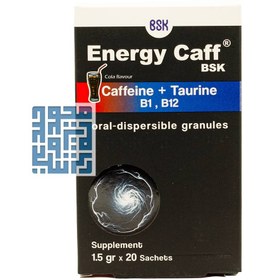 تصویر ساشه پودر انرژی کاف بی اس کی 20 عدد BSK Energy Caff 20 Sachets