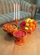 تصویر ظروف پذیرایی چوبی 